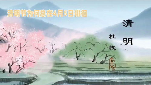 今年清明为何是4月4日