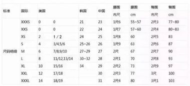 汽车多少码数表(汽车多少码数表的奥秘与解析)
